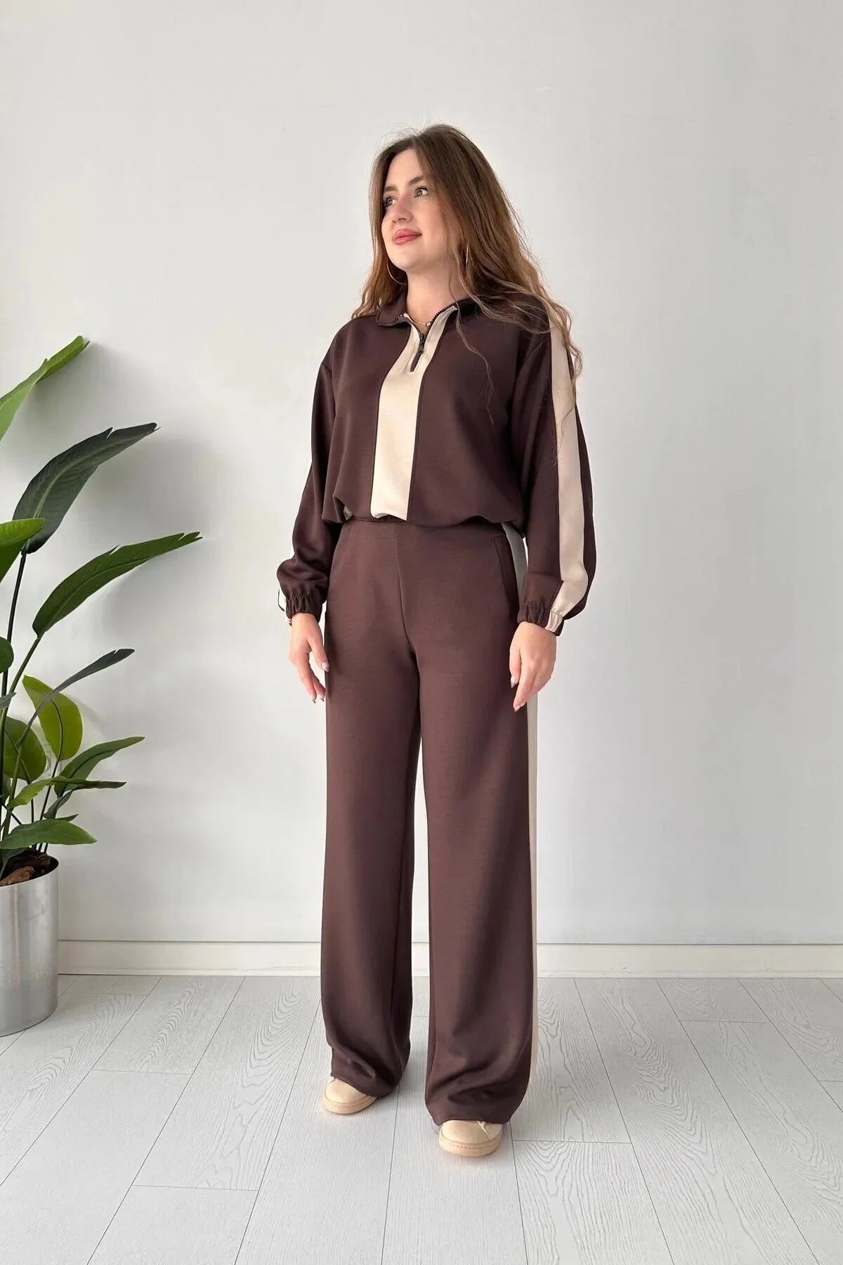 Winter Zipper Panel 2 PC Co-Ord Set