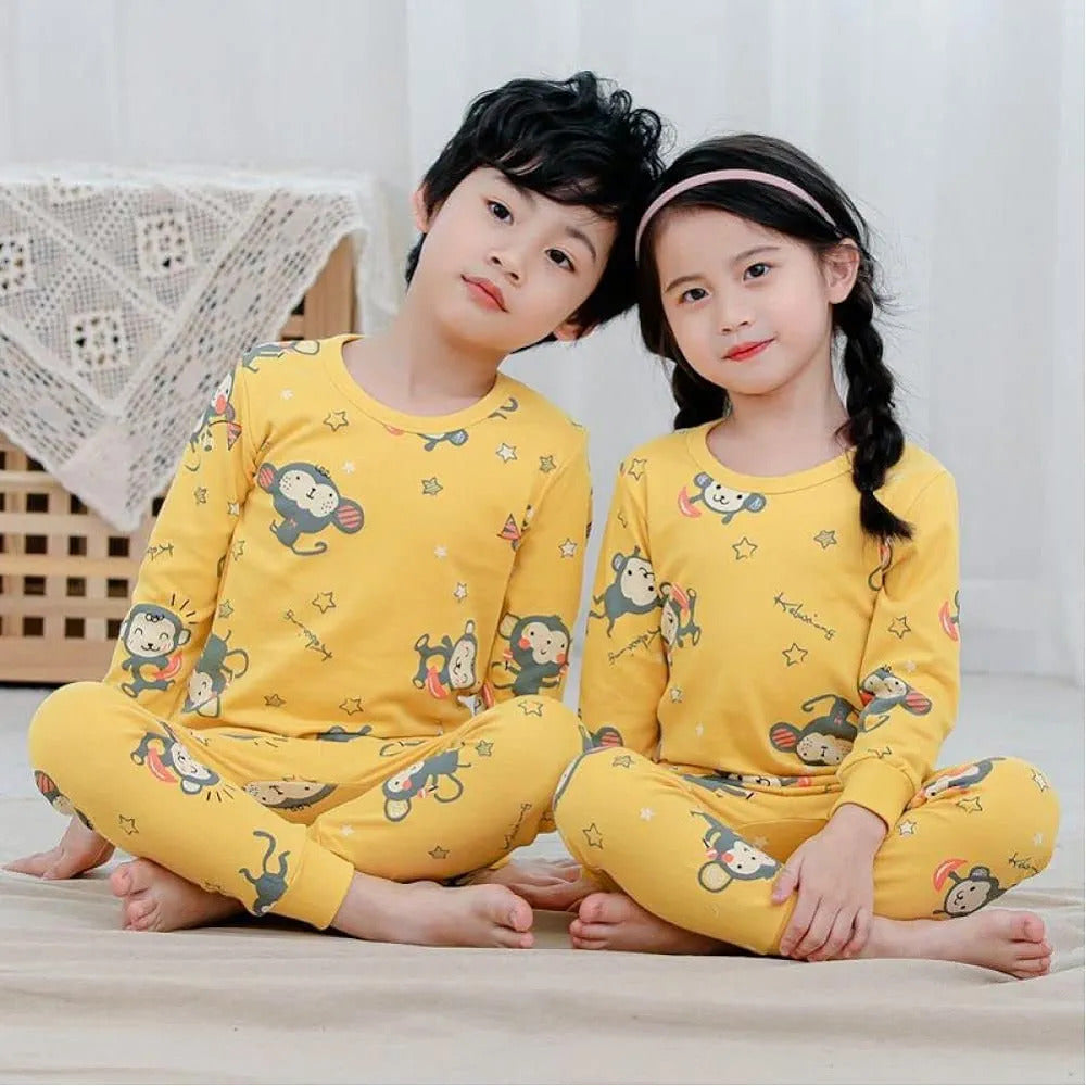 Monkey Printed Kids Winter Suit
