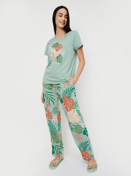 Tropical Printed Night Suits