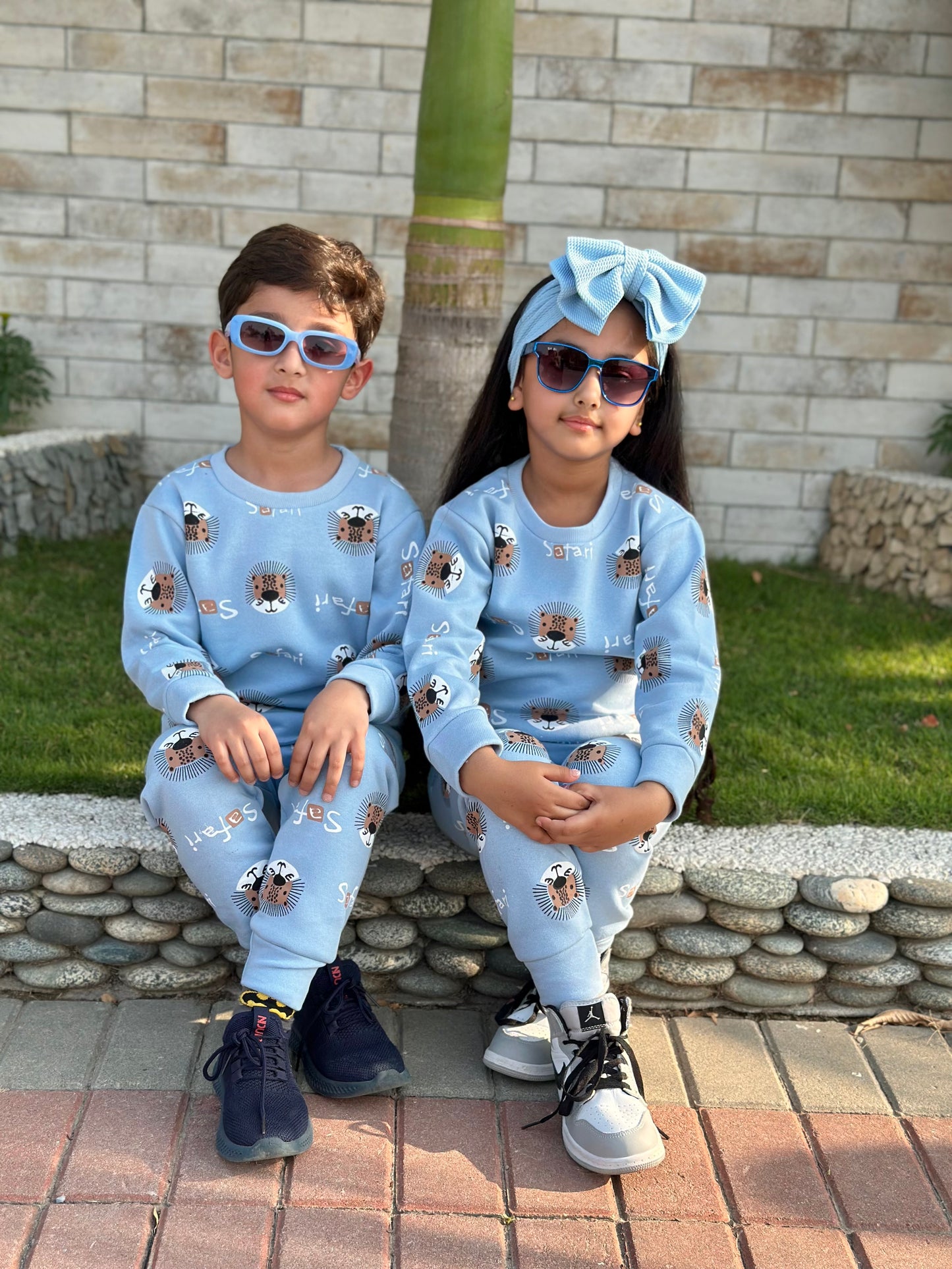 Safari Printed Kids Winter Suit