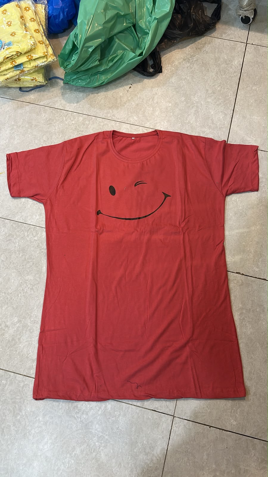 Dream Printed Red Long T Shirt