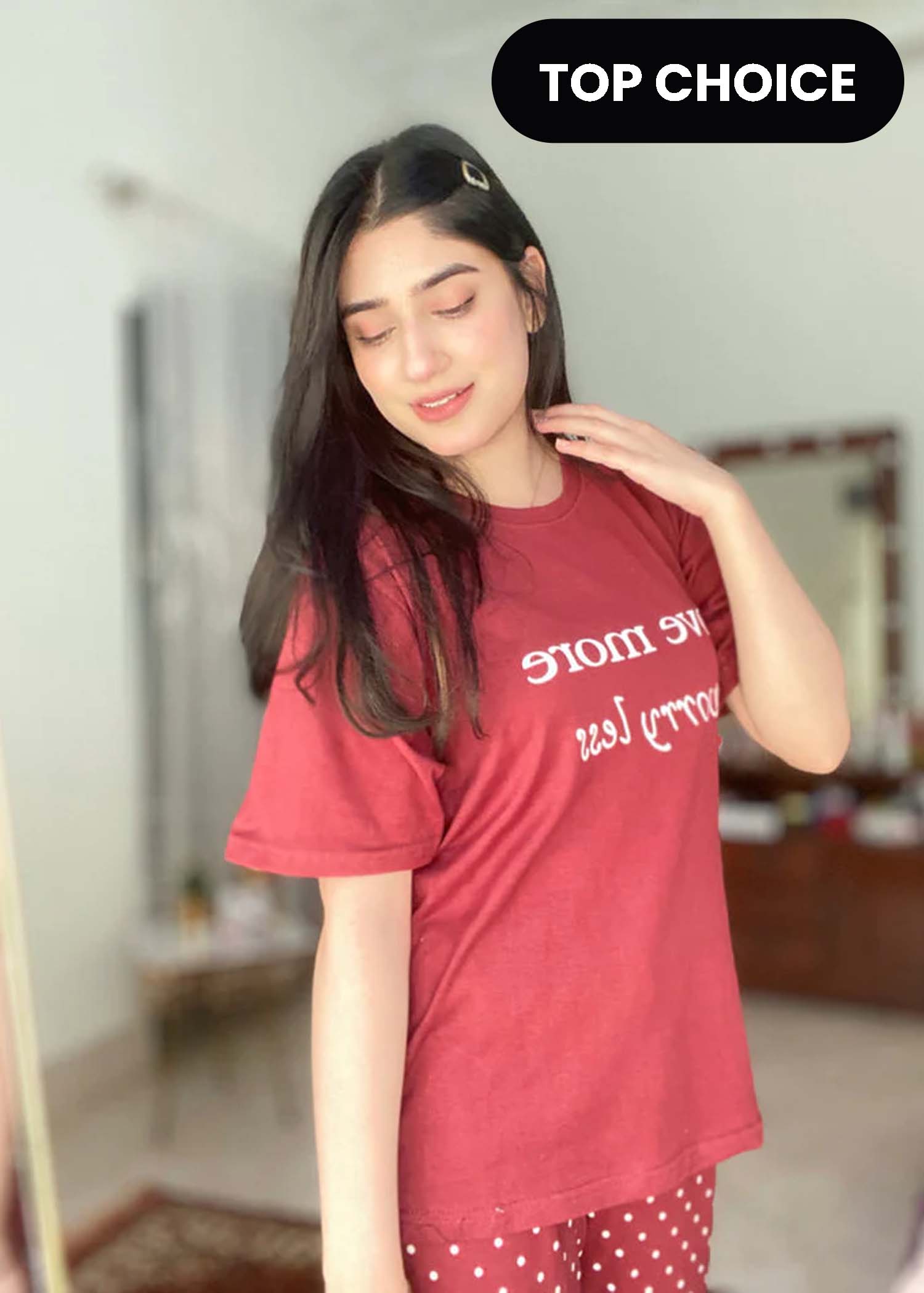 Love More Printed Night Suit – Night Need