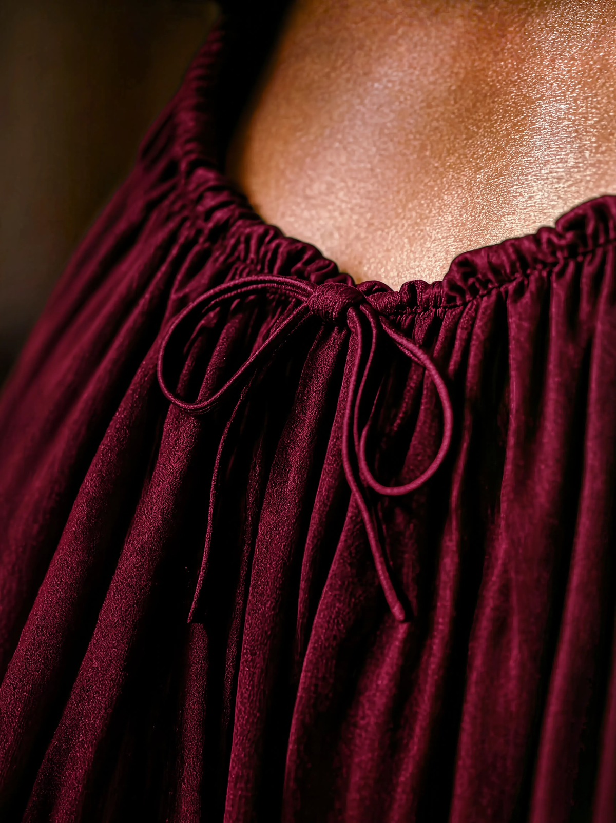 Gathered Maxi Dress With Spaghetti Straps
