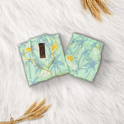 Imported Linen Printed Meadow Bloom PJ Set-LP13