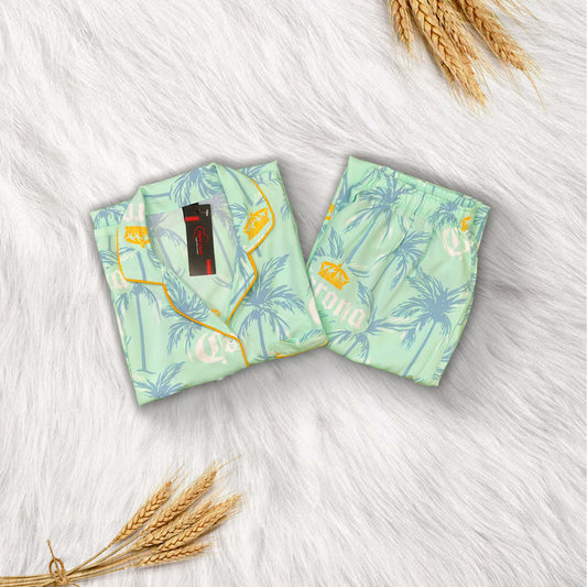 Imported Linen Printed Meadow Bloom PJ Set-LP13