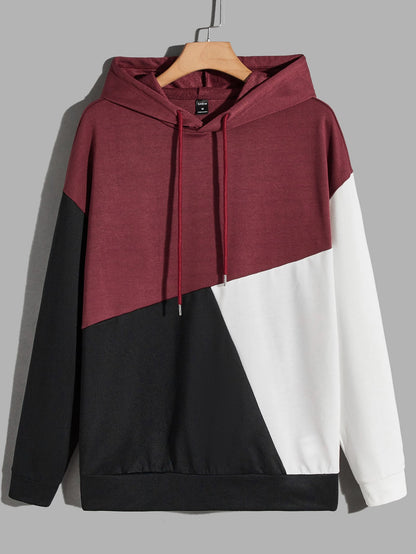 Winter Unisex Maroon Black Hoodie