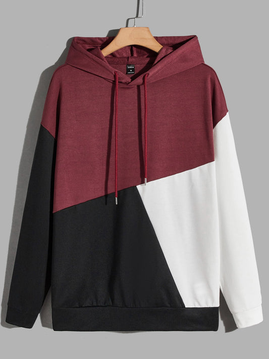 Winter Unisex Maroon Black Hoodie