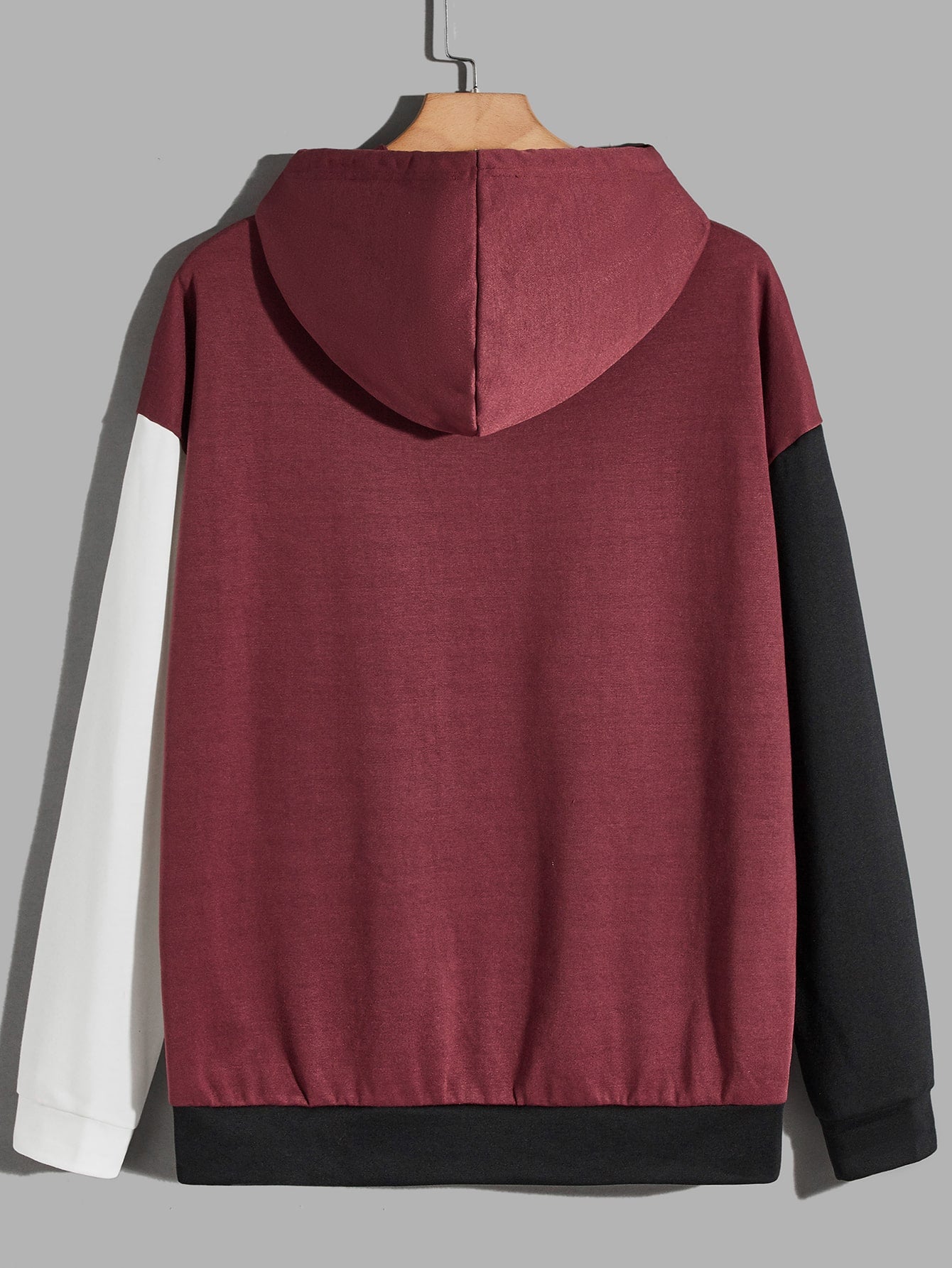 Winter Unisex Maroon Black Hoodie