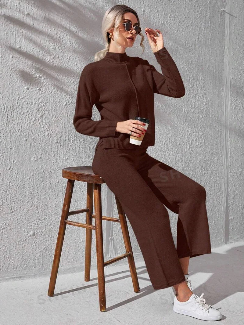 Winter Maroon Basic Co-Ord Set