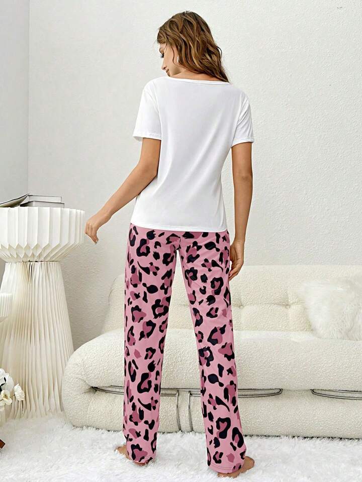 Panther Skin Printed Night Suit