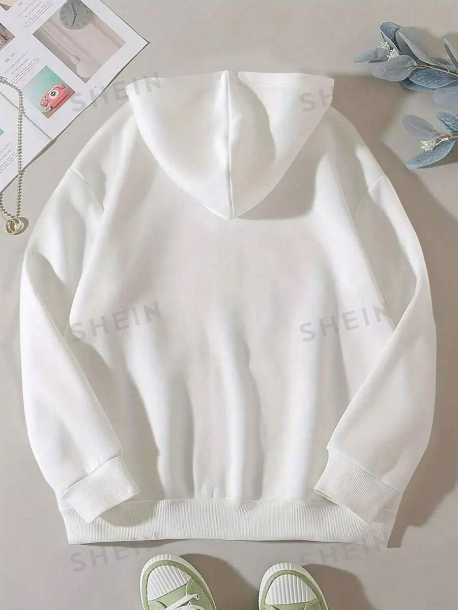 Pink Butterfly Printed Zipper Hoodie