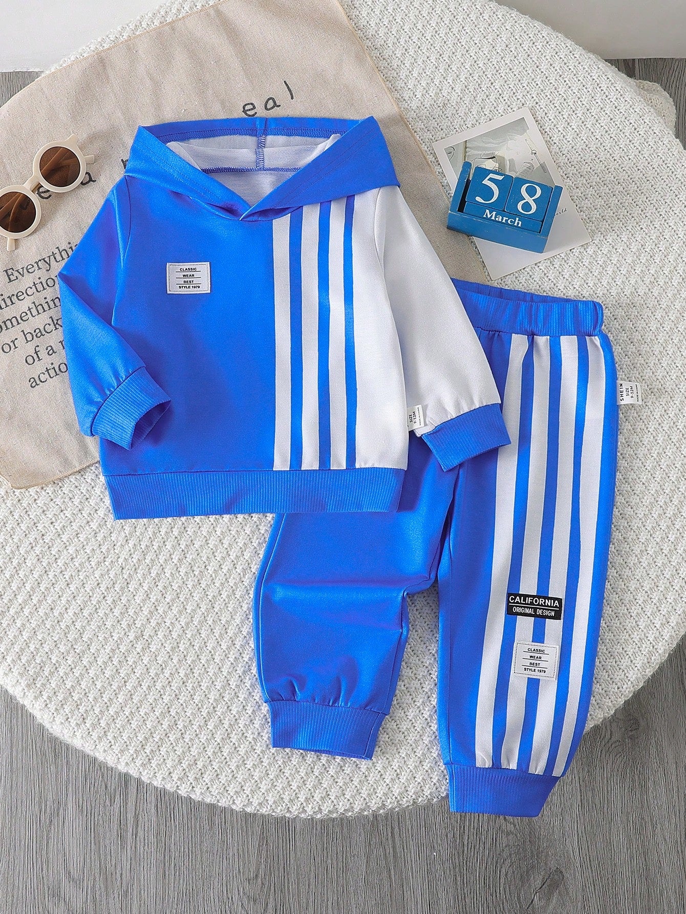 Blue Liner Printed Kids Winter Suit
