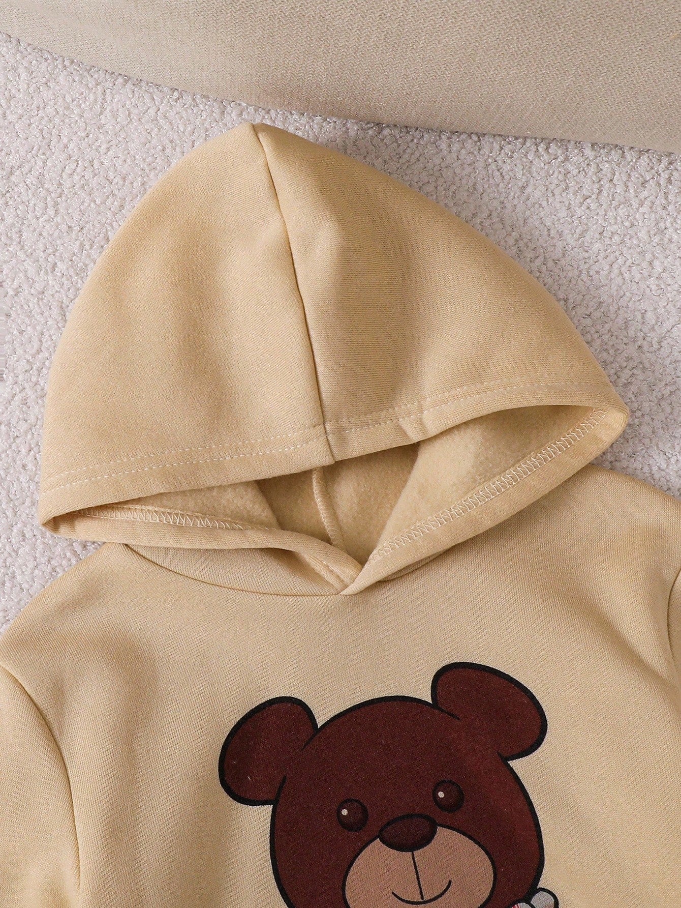 Brown Panda Printed Kids Winter Suit