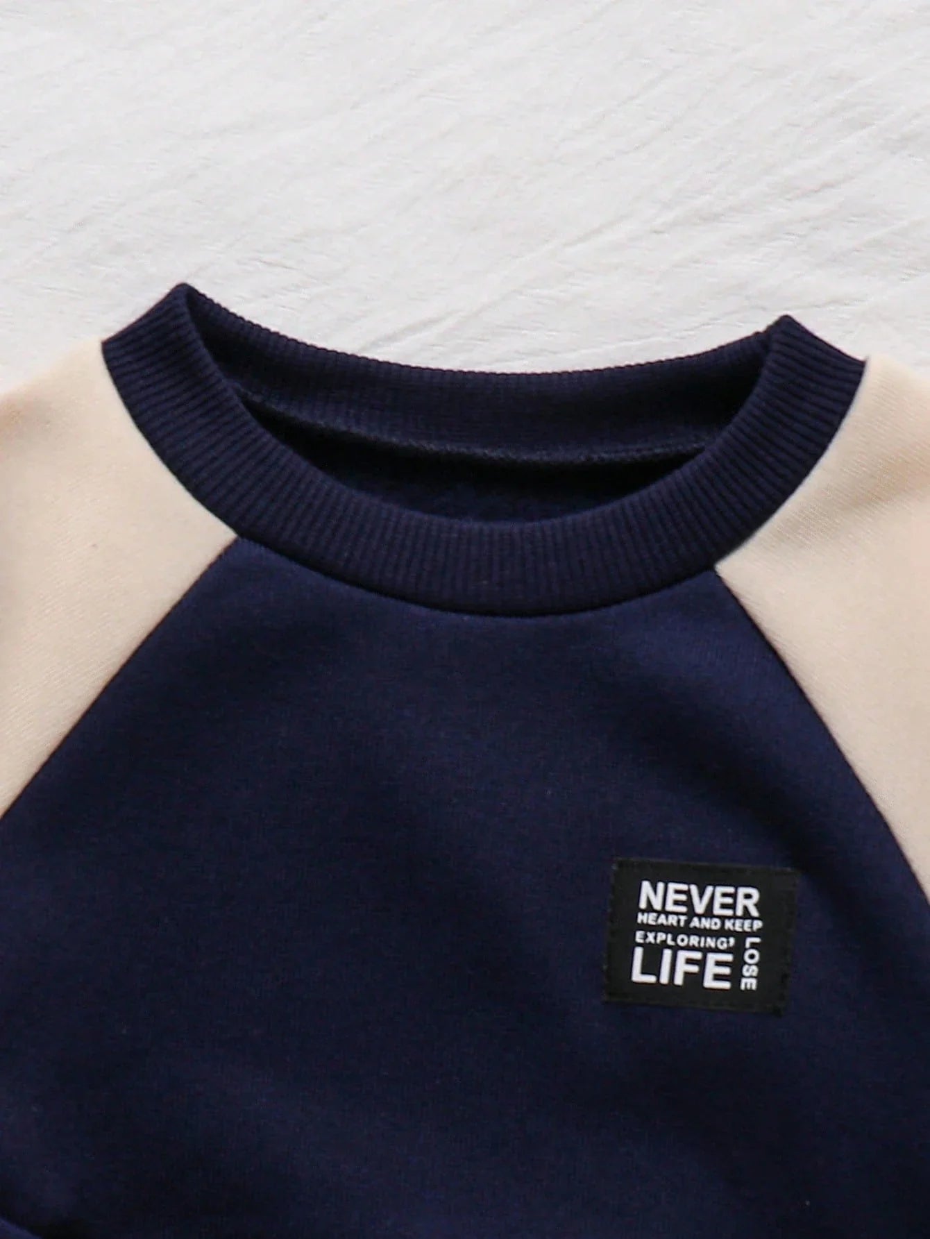 Winter Navy Blue Contrast Printed Kids Winter Suit (Each)