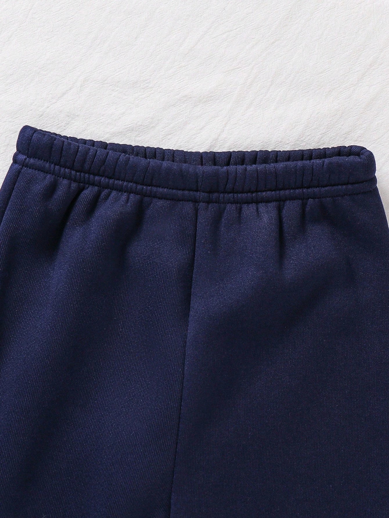 Winter Navy Blue Contrast Printed Kids Winter Suit (Each)