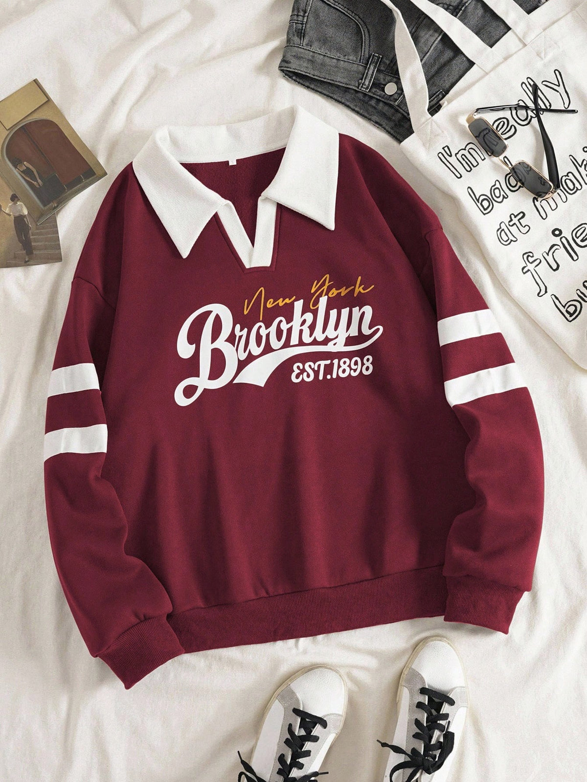 Winter New York Brooklyn Sweatshirt For Women