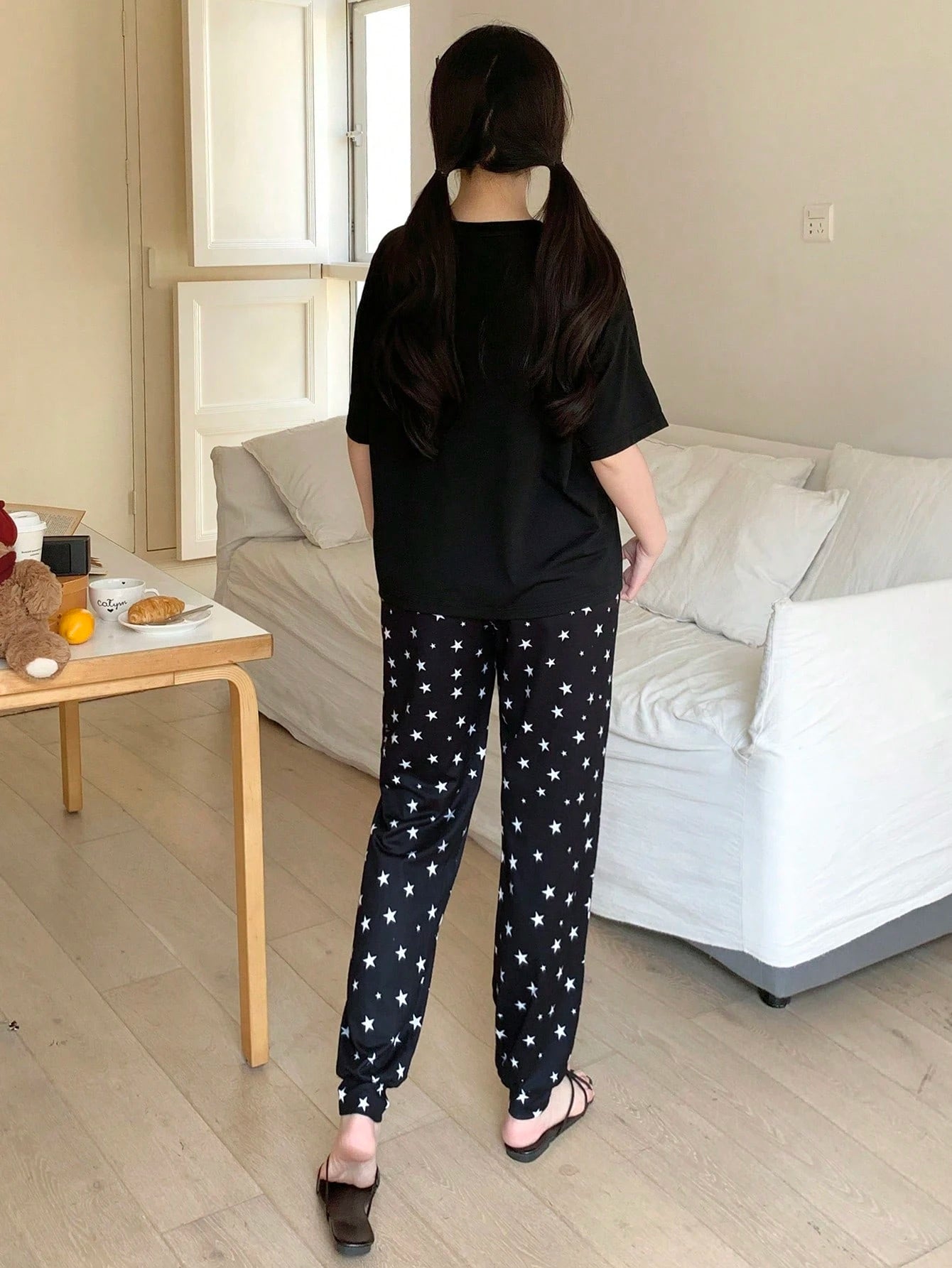 Cloud Half Sleeve Printed Night Suit (7-16 Years)