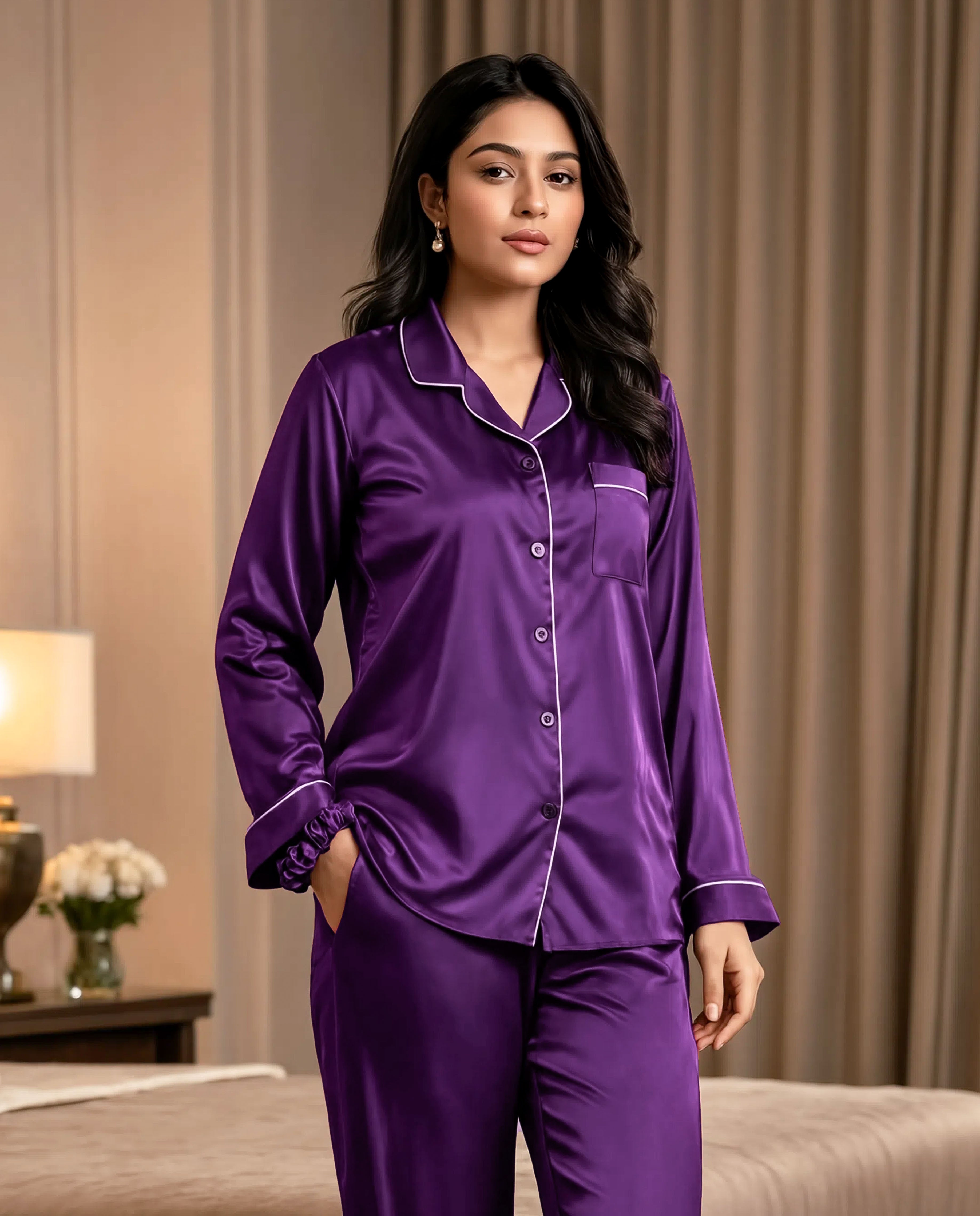 Satin Silk Pj Sets