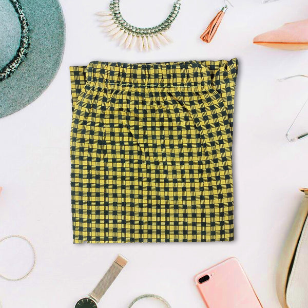 Trouser - Yellow and Black Check Pokcet