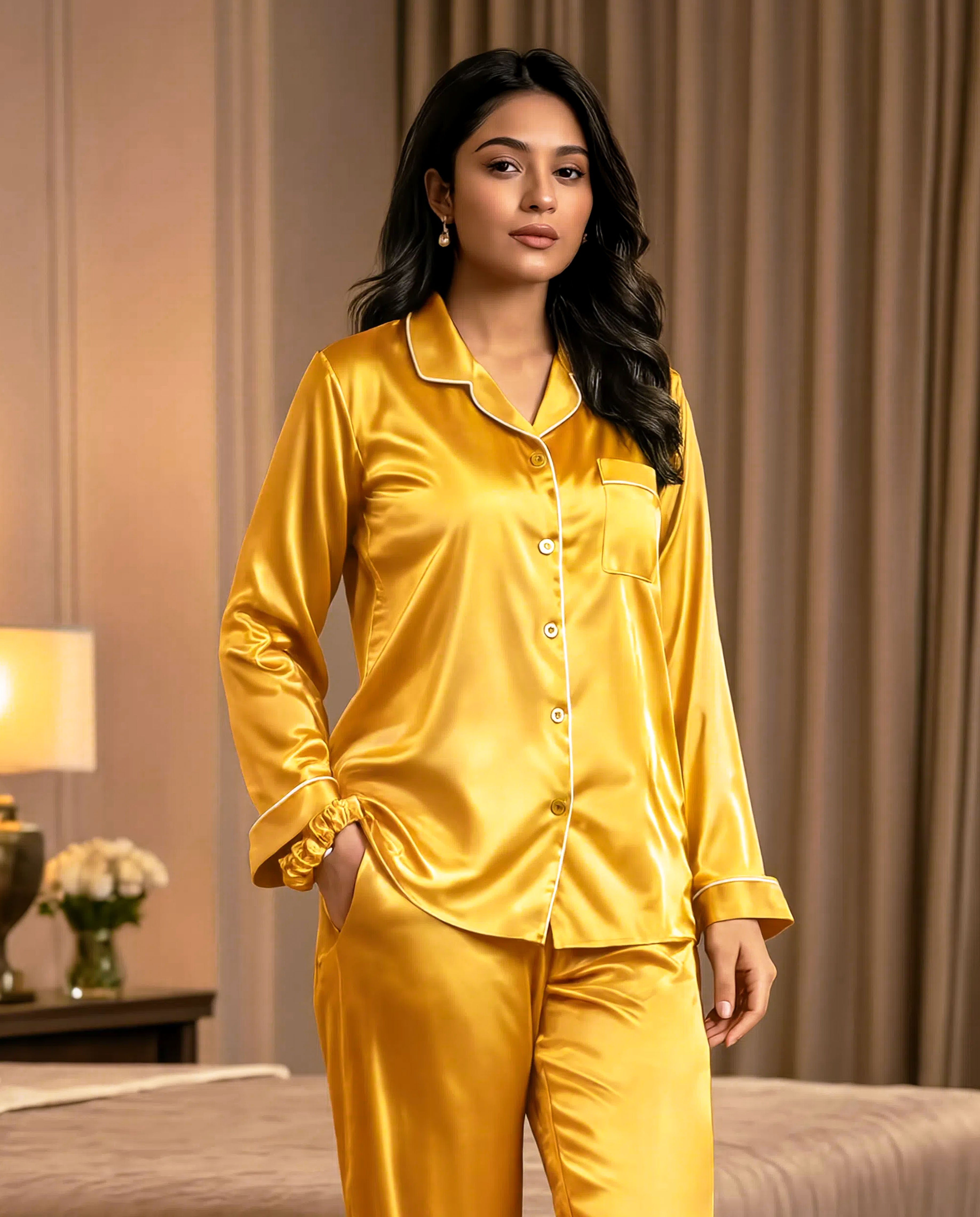 Satin Silk Pj Sets