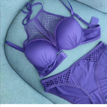 Elegant Royal Neck Bra Set