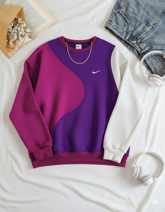 Winter Purple Multi Color Sweatshirt