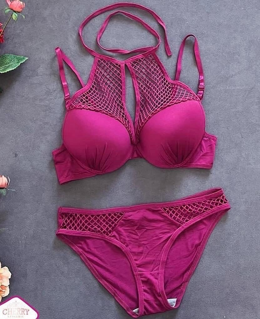 Elegant Royal Neck Bra Set
