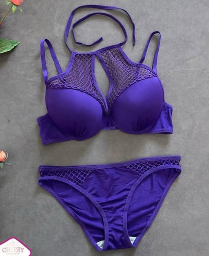 Elegant Royal Neck Bra Set