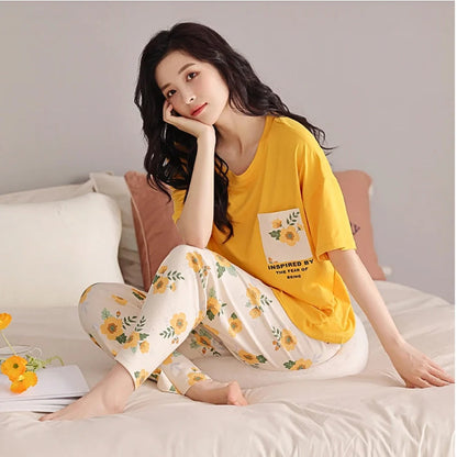 Pocket Printed Night Suit