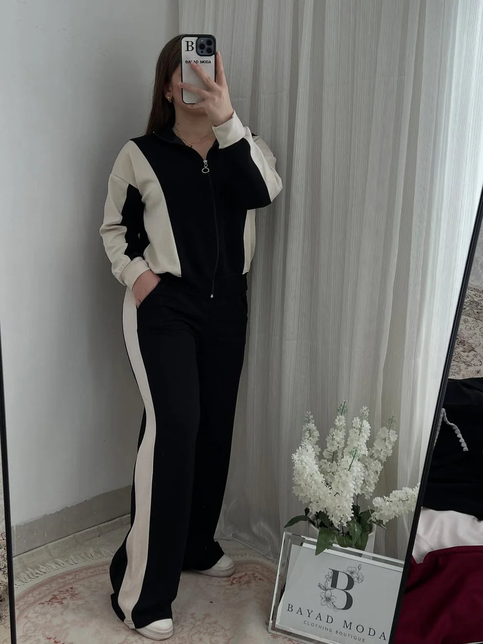 Winter Contrast Panel 2 PC Co-Ord Set