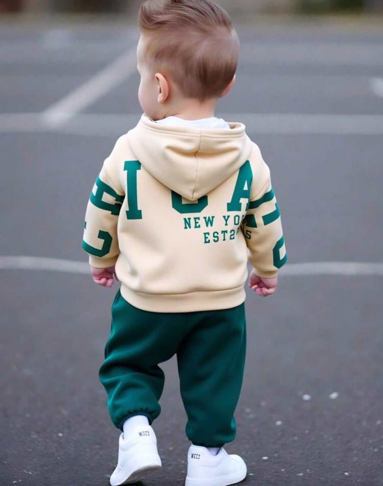 New York Printed Kids Winter Suit