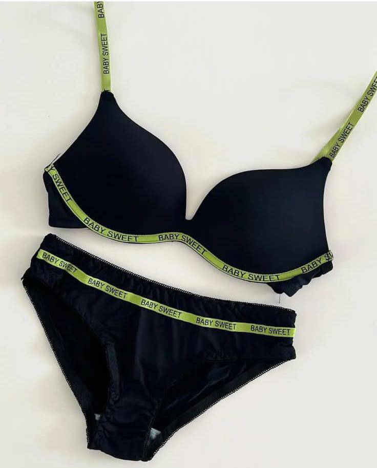 Baby Letter Bra Set