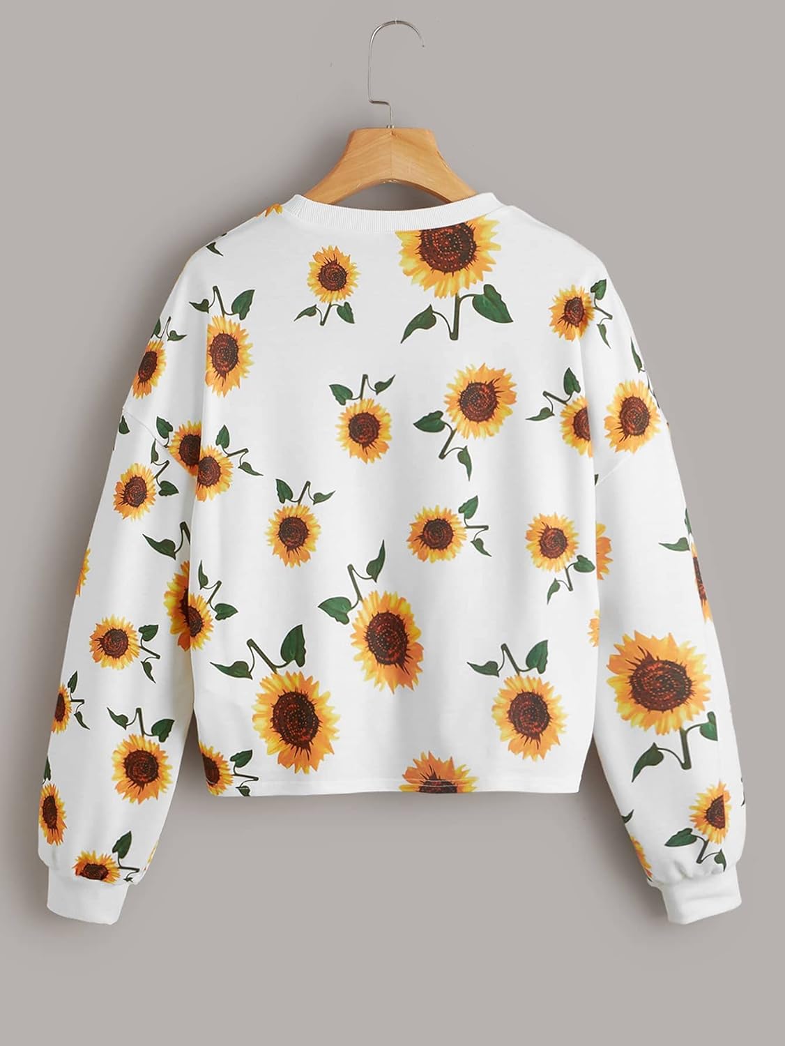 Winter Sunflowers Printed Sweatshirt