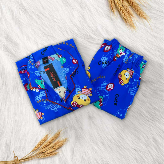 Imported Linen Printed Blue Skies PJ Set-LP7