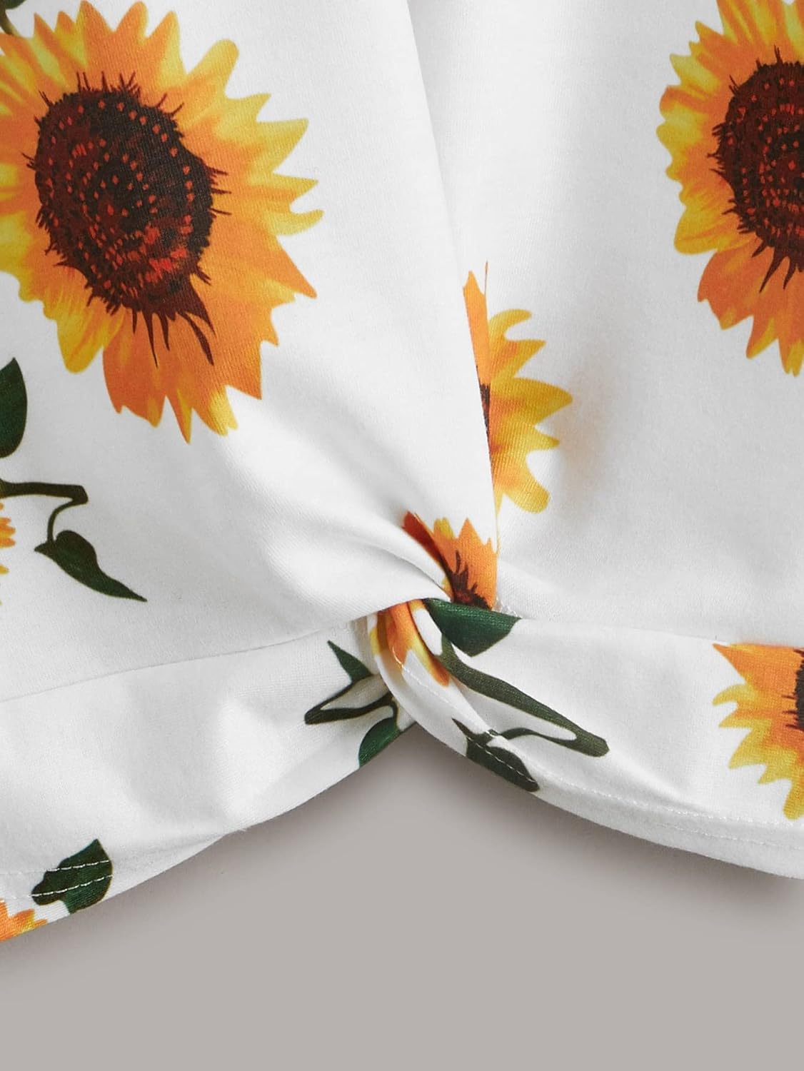 Winter Sunflowers Printed Sweatshirt