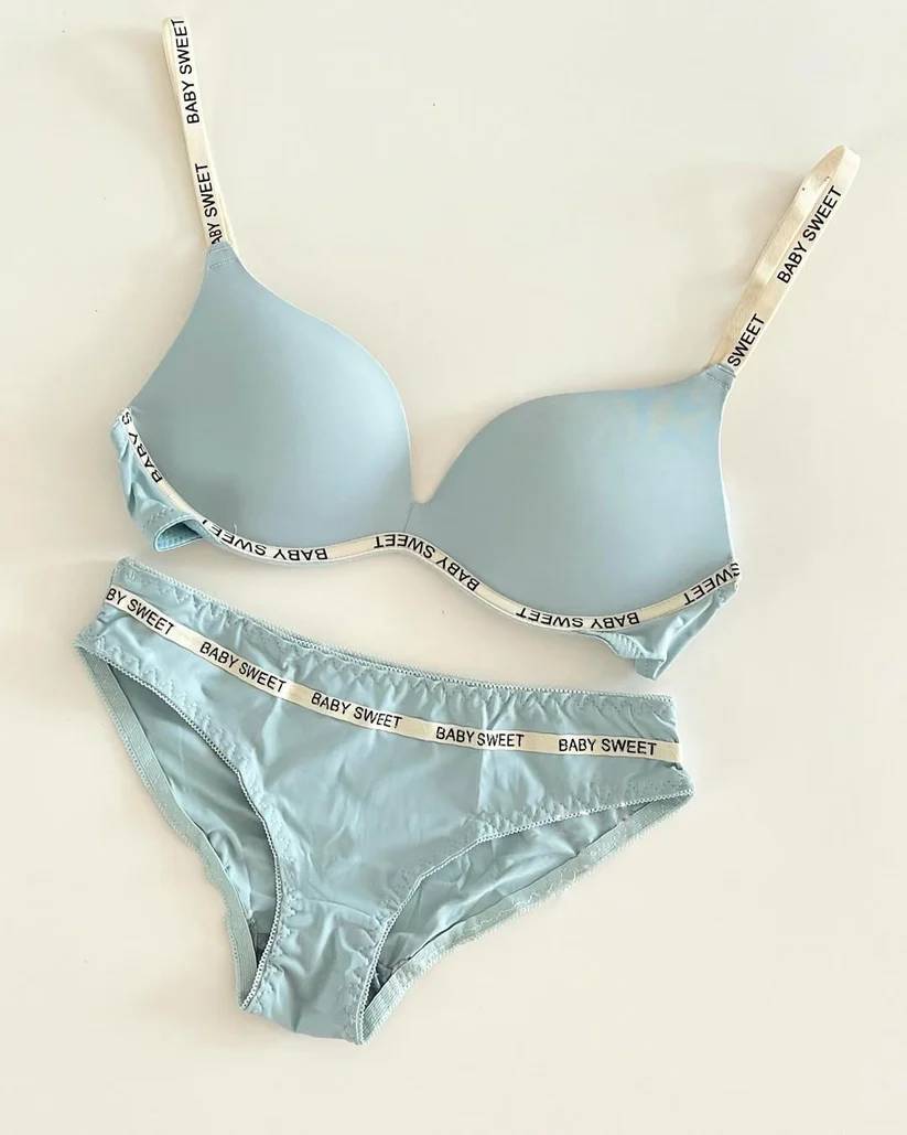 Baby Letter Bra Set