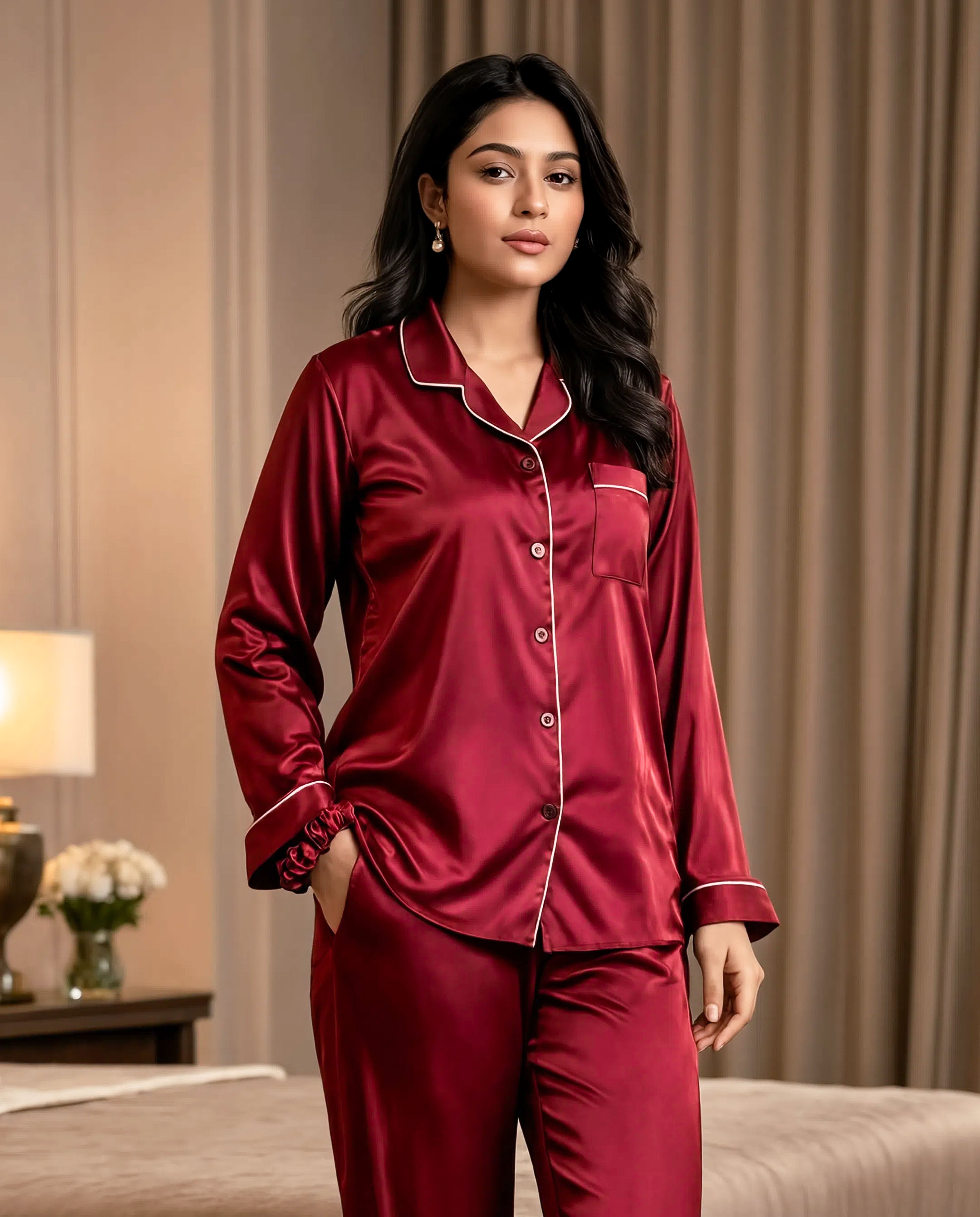 Satin Silk Pj Sets