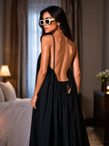 Gathered Maxi Dress With Spaghetti Straps