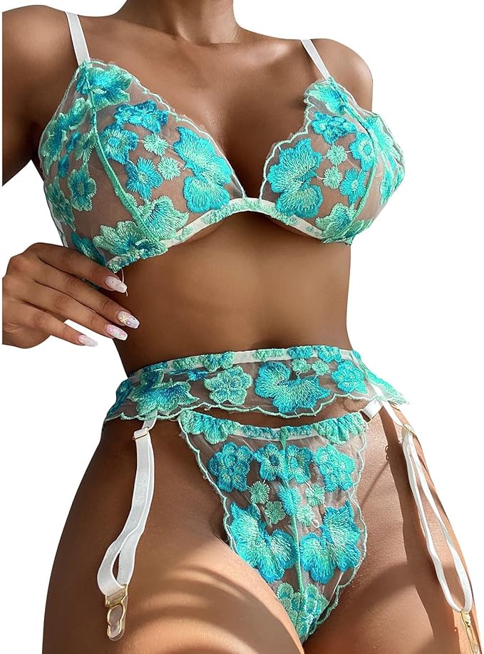 Garter Set – Champagne Heat