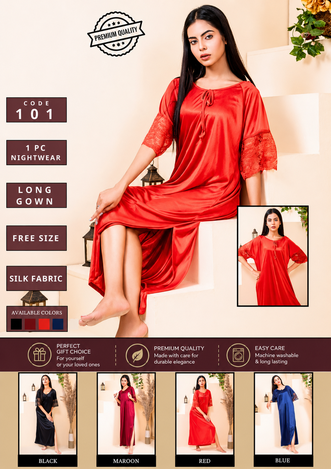 1 Piece Romantic Nighty