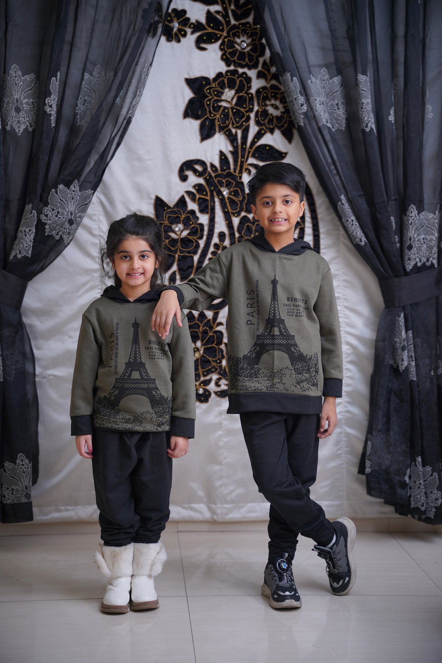 Paris Printed Kids Winter Suit (Each)