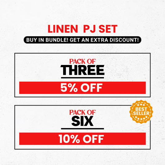 Linen PJ Set Bundle (Extra Discount)
