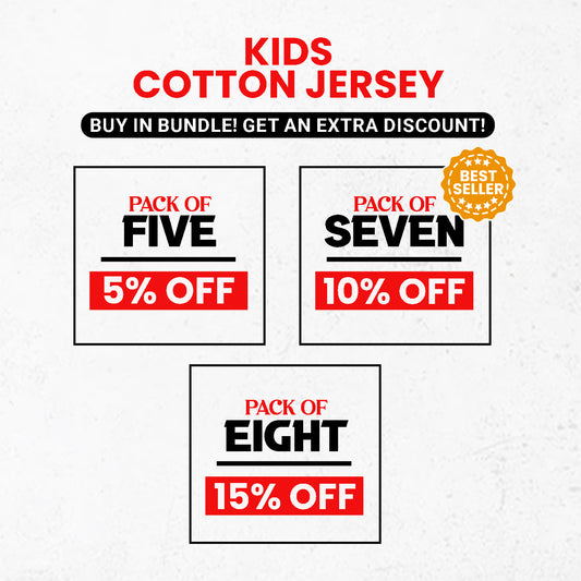 Kids Cotton Jersey Bundle (Extra Discount)