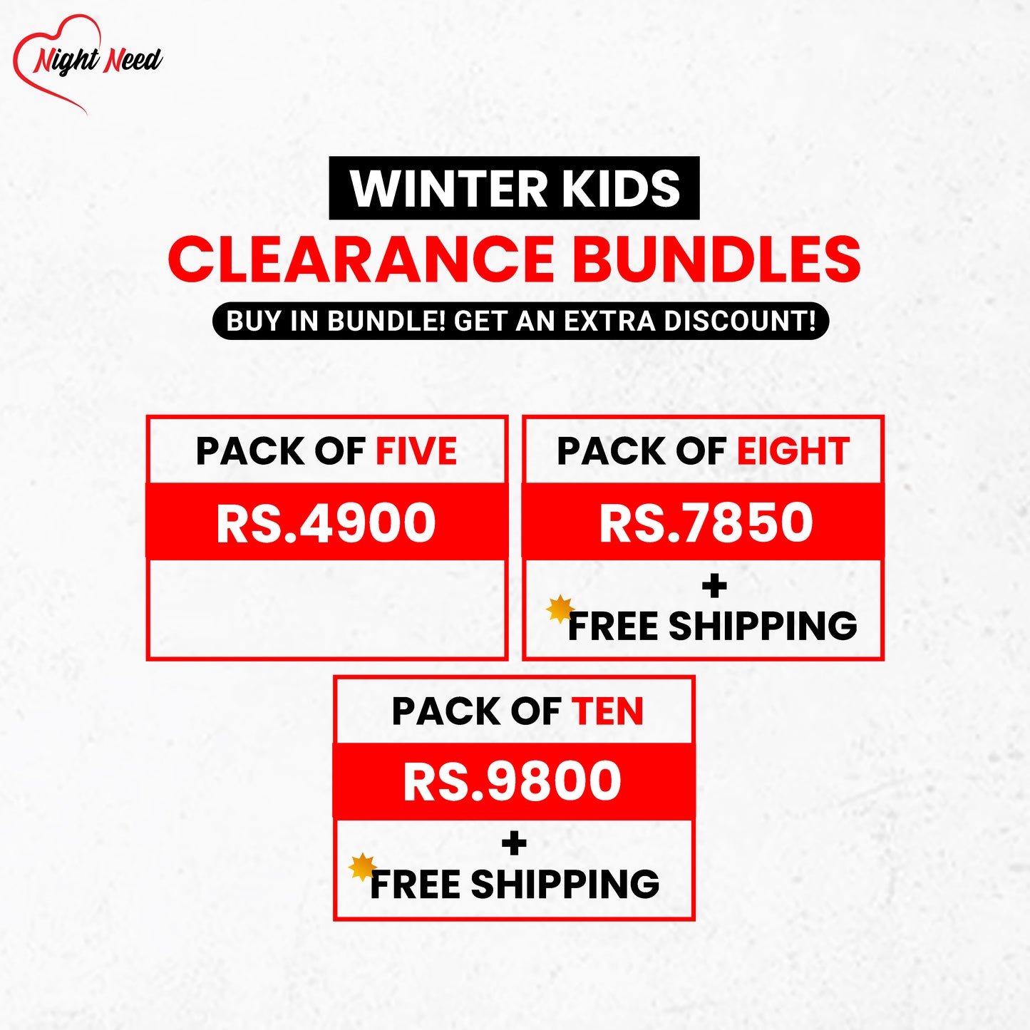 Winter Kids Clearance Bundle (Extra Discount)
