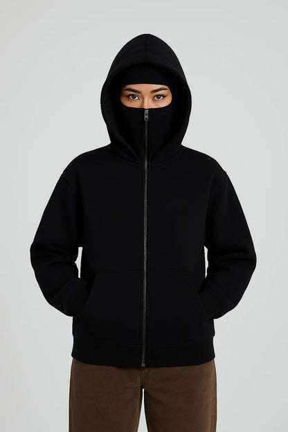 Balaclava Ninja Zipper Hoodie Jacket