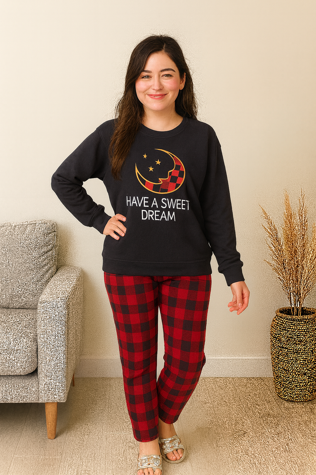 Winter Have A Sweet Dream Printed Night Suit