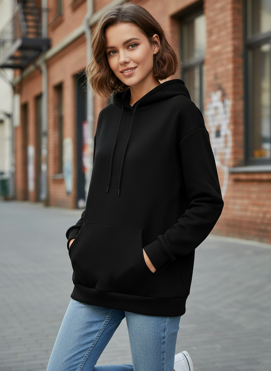 Winter Basic Hoodie For Women