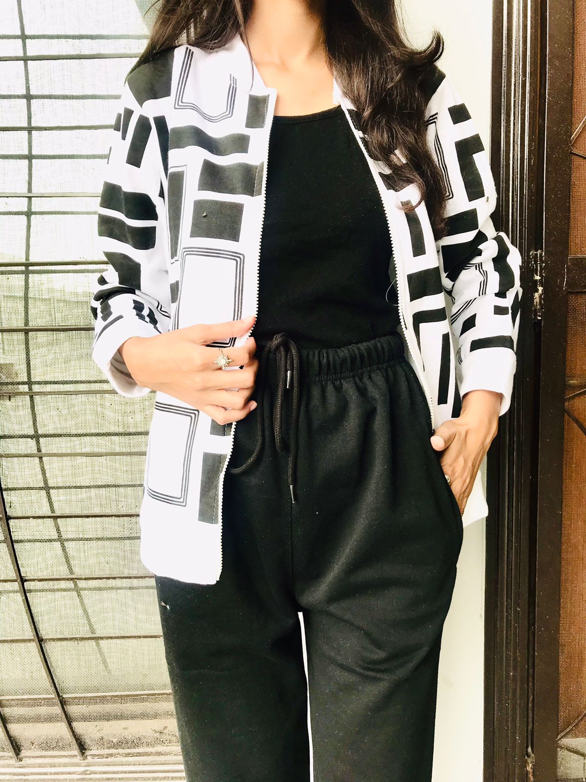 Winter Urban Gridlock Bomber Jacket