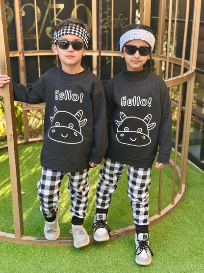 Hello Printed Kids Winter Suit (Each)