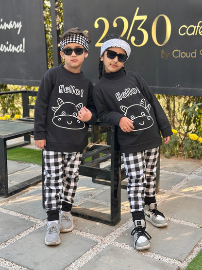 Hello Printed Kids Winter Suit (Each)